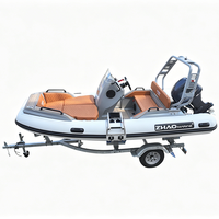 Bateau pneumatique semi-rigide en aluminium sur mesure 390 (13 pieds) avec certificat CE – Embarcation agile pour sports nautiques et aventures côtières