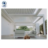 Pavillon de terrasse électrique en aluminium de luxe