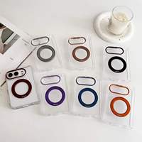 Étui de téléphone pliable universel transparent pour iPhone 18 Fold, support rotatif à 360 degrés en métal, charge sans fil magnétique, antichoc