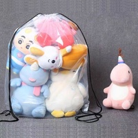 Sac à dos imperméable en PE en promotion, sac de sport à cordon personnalisable avec logo pour machine à griffes à poupées, produit en plastique de qualité
