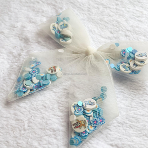 Maille Shaker Bow Clips Sequin Filler Pinces À Cheveux Mignon Sequin Confetti <span class=keywords><strong>Ruth</strong></span> Bow Pince À Cheveux - Product Image 2