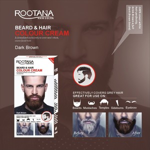 Long-Lasting Men's Fashion Semi-Permanent <strong>Beard</strong> Dye Cream Black <strong>Henna</strong> Tint for <strong>Beard</strong> Care - Product Image 2