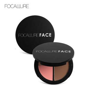 FOCALLURE FA20 Paleta de colorete y contorno de alta calidad Resaltador Bronceador Maquillaje Paleta de polvos prensados - Product Image 3