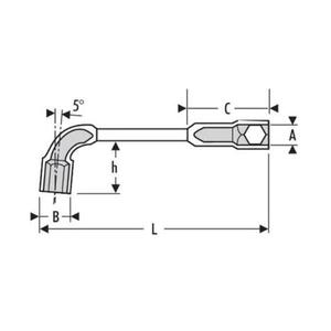EXPERT - E113388 Clés à douille coudées 12 pans x 6 pans Métrique-EAN 3258951133880 CLÉS À DOUILLE ANGLED - Product Image 2
