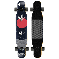 Planche Longboard complète en bois d'érable, Street personnalisé, bon marché, pour la danse en descente, 46