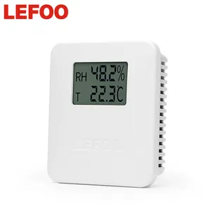 LEFOO-sensor de temperatura y humedad para interiores, transmisor digital con pantalla LCD