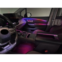 Intérieur de voiture pour Toyota Sienna Granvia 2024+ : Éclairage d'ambiance LED, amélioration de l'éclairage, bande de garniture électroplaquée