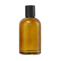Flacon de parfum en verre ambré minimaliste personnalisable 30 50 100 ml, emballage cosmétique en verre ambré durable, anti-fuite, rechargeable