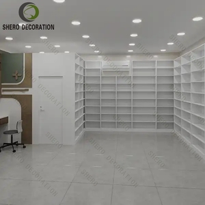 Custom Pharmacy Display Shelves LED <b>Light</b> Medical Store Cabinet for Drugstore Retail Shop <b>Fitting</b> - Product Image 2