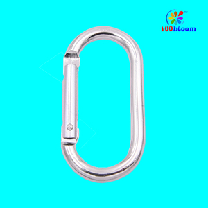 2.6 "alüminyum alaşımlı oval karabina çanta parçaları için açık hava spor aktiviteleri yürüyüş sırt çantasıyla seyahat anahtarlık günlük kullanım - Product Image 2