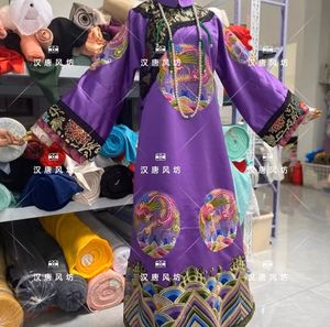 Lunaric-ropa de Hanfu hecha a mano para mujer, vestido tradicional <span class=keywords><strong>chino</strong></span> étnico para niña, vestido de Reina Cheongsam DE LA Dynasty TIA Qing - Product Image 4