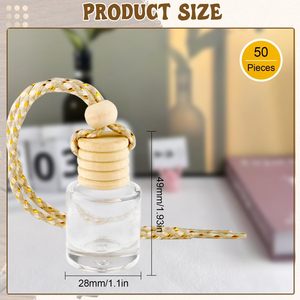Wholesale 8ml Round Glass <b>Car</b> Perfume Bottle with Screw Cap <b>Decal</b> Surface and Multi-Printing Options - Product Image 2