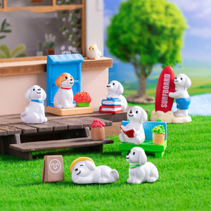 Realistico dettagliato piccolo cucciolo figure educativi cani animali giocattoli Mini cane figurine giocattolo per compleanno natale pasqua decorazione - Product Image 1