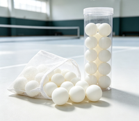 Balles de tennis de table en ABS de qualité supérieure, blanches, durables, pour l'entraînement et la compétition, vente en gros, logo personnalisé