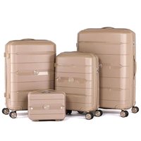 Ensemble de valises à roulettes Pailox Travel PP, incassable, résistant aux chocs, en polypropylène, bagage à main, bagage présidentiel avec poignée robuste