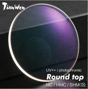 Venta flash para lentes ópticas sin cortar bifocales planas con parte superior redonda con color de lente transparente - Product Image 4