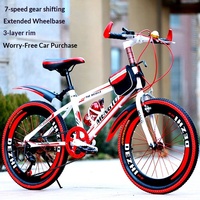 Vélo de montagne allemand pour enfants, 20/22/24 pouces, pour garçons et filles de 7 à 16 ans, fourche rigide sans suspension, double frein V-Brake