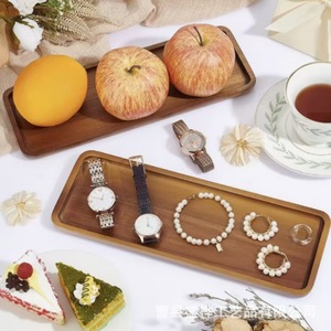 ถาดเสิร์ฟไม้กระถินณรงค์ A408 สีพื้น สำหรับกาแฟ ชา ของหวาน ผลไม้ ใช้ในโรงแรม - Product Image 3