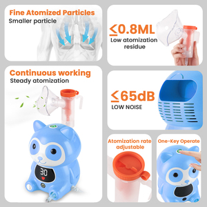 Fitconn couleur jaune vente chaude hôpital utiliser nébuliseur de compresseur d'inhalateur utile avec accessoires gratuits - Product Image 5