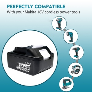 6.0Ah Lithium Ion Replacement <strong>Battery</strong> Pack for 18v Makitas <strong>Battery</strong> BL1830 BL1850 BL1860 Power Drill Combo Kit - Product Image 5