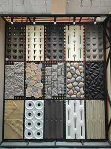 แผ่นผนังเชิงพาณิชย์ แผ่นกั้น PU ยอดนิยม แบบสองด้าน ผนังอิฐกลวงตกแต่งพื้นหลัง แบบหลายรู น้ำหนักเบา สวยงาม - Product Image 6