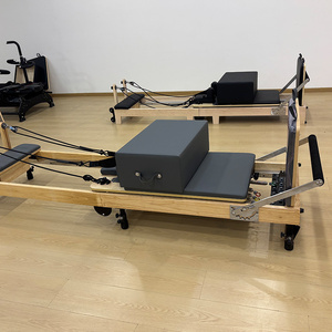 Cama de Pilates Plegable de Madera Resistente con Estructura de Acero y Acolchado para Entrenamiento de Core, Ideal para Estudio de Pilates y <span class=keywords><strong>Yoga</strong></span>, en Oferta - Product Image 3