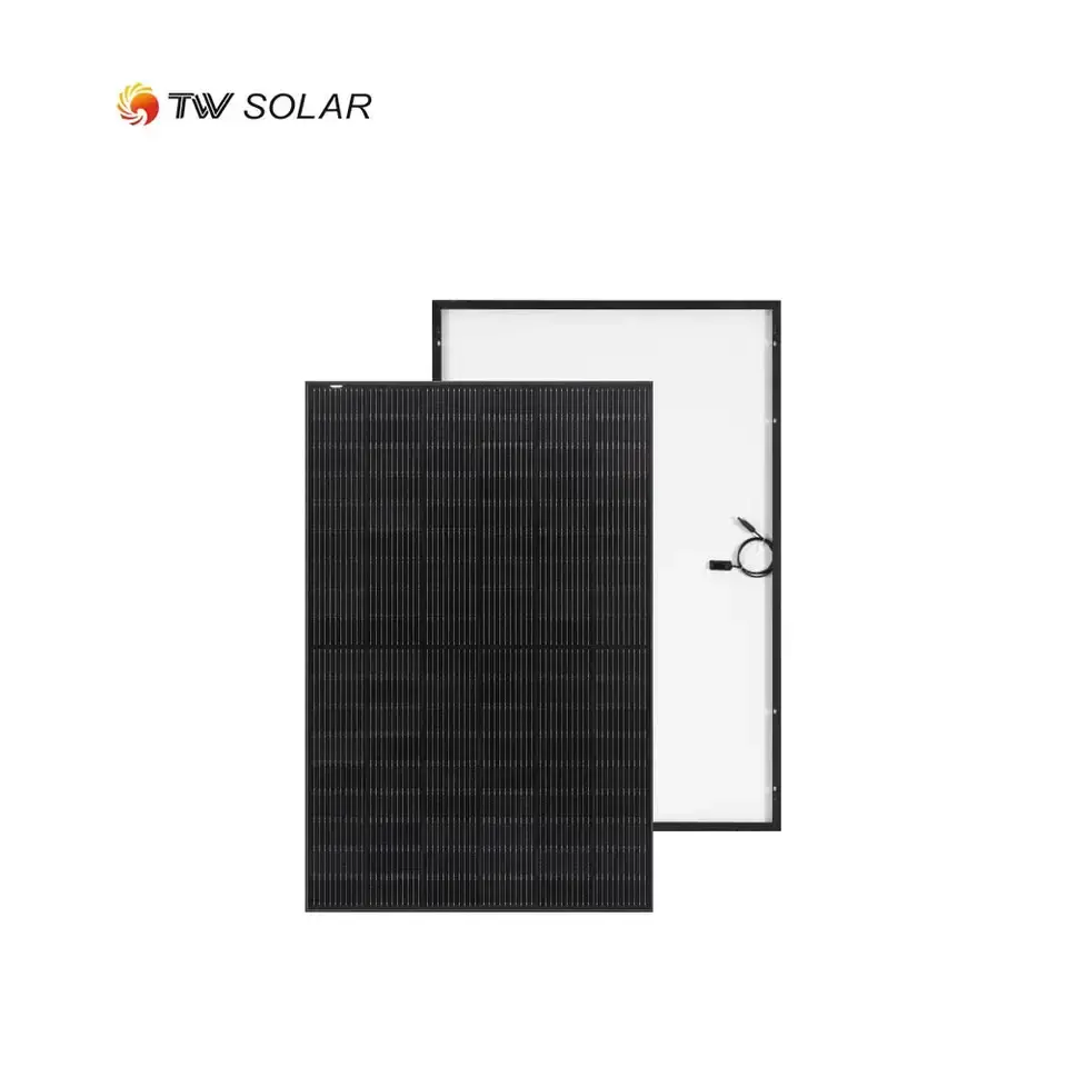 Tongwei módulo solar completo preto painéis solares pv 400W sunpower painéis solares