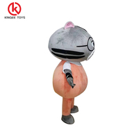 Kinqee Costume de mascotte en peluche personnalisé Mascotte de personnage de dessin animé de jeu de film Costume de mascotte de chat mignon personnalisé