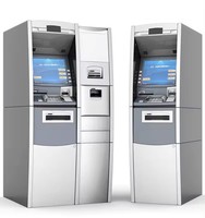 Kiosque de paiement de factures avec recycleur de billets, guichet automatique de dépôt et de retrait d'espèces, machine ATM de change multi-devises avec distributeur et accepteur de billets