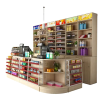 Table de comptoir de caisse de dépanneur présentoir de vente au détail en métal avec caisse enregistreuse pour la caisse d'épicerie