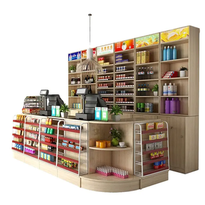 Convenience Store Checkout Counter <strong>Table</strong> Metal Retail Display <strong>Shelf</strong> <strong>with</strong> Cash Register for Grocery Store Checkout - Product Image 4