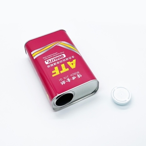 Boîtes de conserve rectangulaires de haute qualité de 1 L pour huile lubrifiante, emballages vides pour liquide de frein - Product Image 5