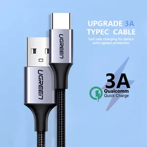 Hersteller Ugreen 60W USBC Kabel Typec Datums kabel für Samsung Huawei Mi Android Handy Schnell ladekabel Geflecht kabel