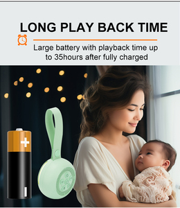 Máquina de Sonido de <span class=keywords><strong>Ruido</strong></span> <span class=keywords><strong>Blanco</strong></span> para Bebés, Calmante Portátil para Dormir para Niños, Elementos Esenciales para Recién Nacidos para Cuna, Regalo para Bebés, FM0228B - Product Image 3