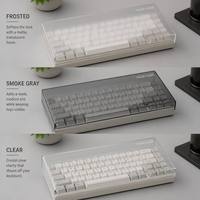 Couverture anti-poussière personnalisée en acrylique solide pour clavier, imprimée UV, transparente, pour clavier mécanique, accessoires de bureau et de jeu
