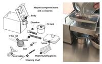 Presse à huile automatique pour olives, arachides, graines, rôtisseur, produit chaud 2024, petite presse à huile d'arachide, d'huile de jatropha, d'extraction d'avocat, moteur