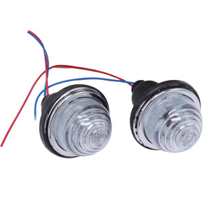 Land Rover <b>Rear</b> Taillights L594 LPB630 1958-1986 Models Pair Red Halogen <b>Lights</b> - Product Image 2