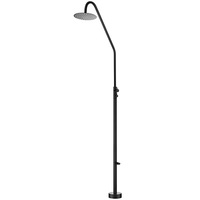 Colonne de douche murale Weihao en nickel brossé, système de douche extérieur à eau froide, ensemble de douche en céramique avec tube en acier inoxydable