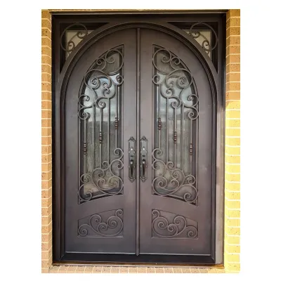 Пользовательская или стандартная железная входная дверь, главная дверь, железные ворота, дизайн, кованая железная дверь