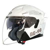 Nouveau design, casque de moto unisexe à double lentille en ABS, casque de vélo, casque de moto pour adultes, protection de la tête, casque de moto