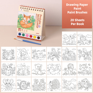 Peinture avec des livres de coloriage <span class=keywords><strong>à</strong></span> l'eau Livre de coloriage aquarelle Arts Livre de peinture <span class=keywords><strong>à</strong></span> l'eau pour les tout-petits - Product Image 3