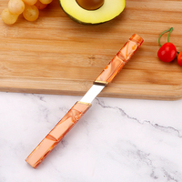 Nouvel arrivage couteau utilitaire Portable de 3.5 pouces avec manche en acrylique couteau d'office pour la cuisine et la maison
