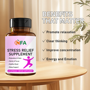 Custom Stress Relief <b>Supplements</b> Sleep Support Capsules Promote Mood Balance and Relaxation Vitamin Biotin Capsules - Product Image 2