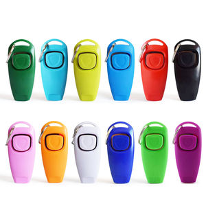 Clicker d'entraînement pour chien 2 en 1 avec sifflet vocal interactif, couleur personnalisée, avec laisse élastique pour la main - Product Image 4