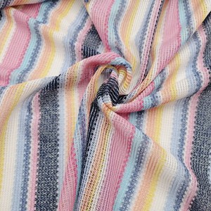 Tela de <span class=keywords><strong>Punto</strong></span> Ecológica de Nuevo Diseño, Colorida y Moderna, Tejido de <span class=keywords><strong>Punto</strong></span>, <span class=keywords><strong>Crochet</strong></span>, Jacquard Arcoíris - Product Image 4