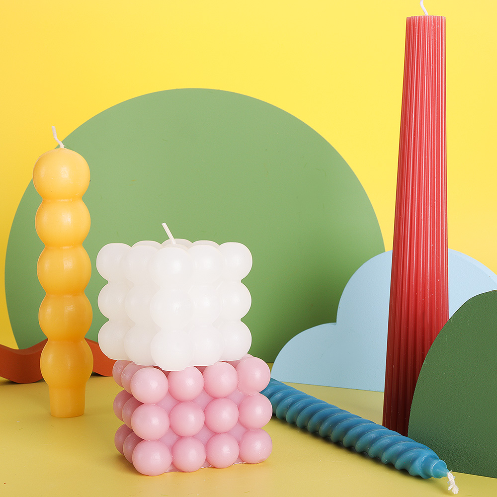 Aroma Ev Düzensiz Konik Mum El Yapımı Soya Balmumu Koni Sanat Ev Dekorasyon Için Kokulu Mum 3