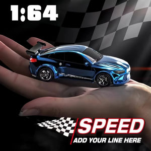 Fabricante de Mini Coche de Carreras Drift a Escala 1/64 con Control Remoto RC de 2.4G, Juego de Luces Interconectadas, Velocidad Máxima, Juguetes para Niños - Product Image 2