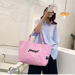 High Quality Custom Logo Printed Stripe Canvas Shopping Tote Bag Hot Sale Recyclable and Colorful Bag - Product Image 3