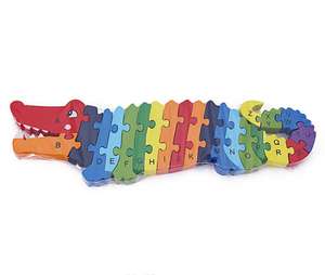 Puzzle en bois 3D animal éléphant puzzle jouets enfants éducation preshcool puzzle pour enfants Alphabet lettre correspondant animal <span class=keywords><strong>puzz</strong></span> - Product Image 3