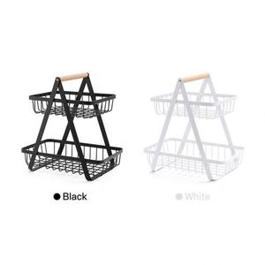 Portable Metal Organizer Rack <b>Kitchen</b> <b>Shelf</b> Storage Baskets and Dish Rack Gift Basket <b>Kitchen</b> Product - Product Image 3